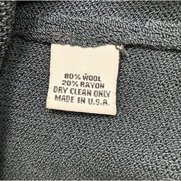 CZERNY Wool Blend Cardigan Women M Gray Elegant Feminine Classic Retro Made USA - Picture 7 of 10